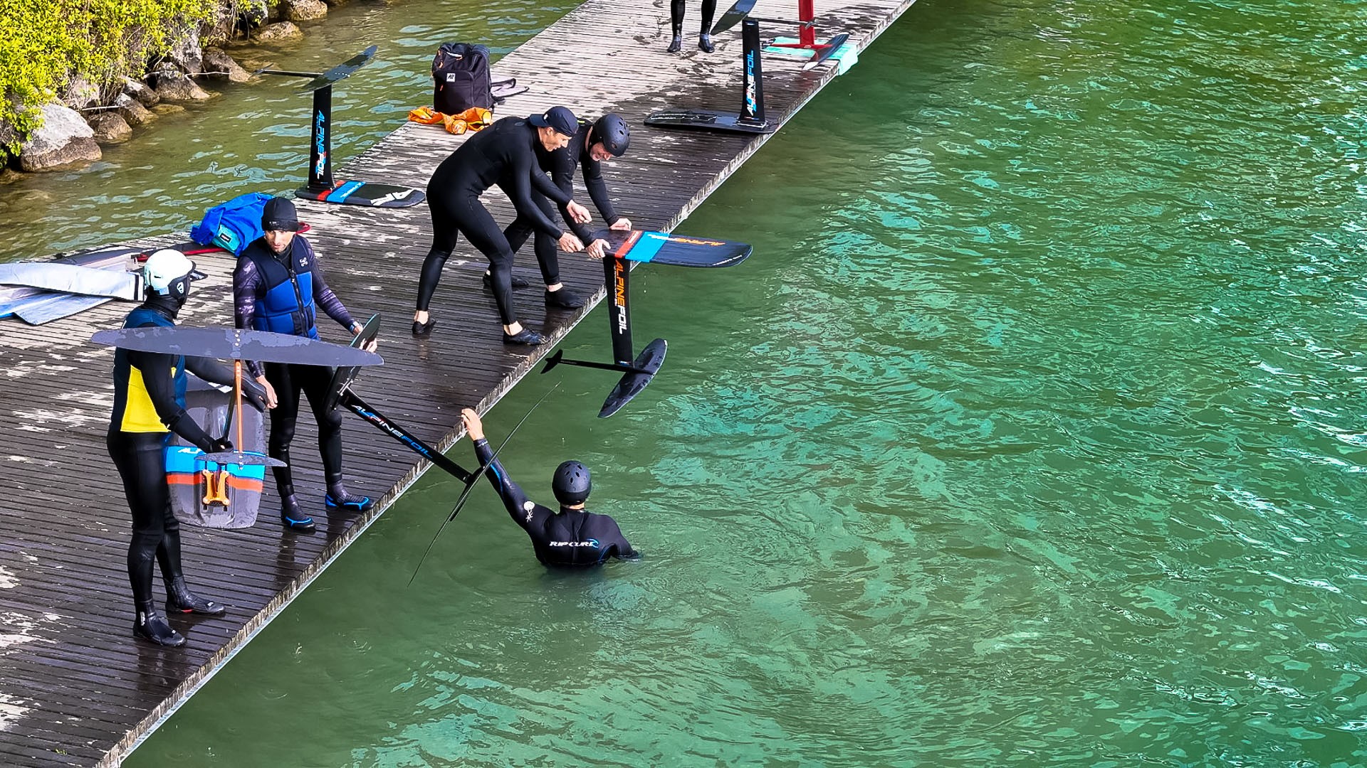 Test pumpfoil alpinefoil annecy avril 2025 73