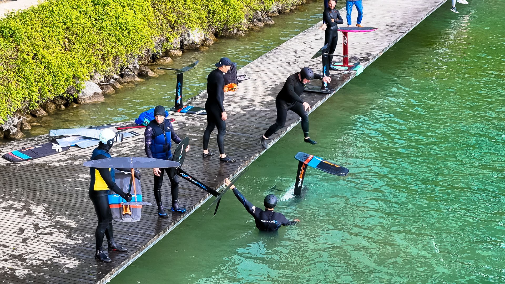 Test pumpfoil alpinefoil annecy avril 2025 75