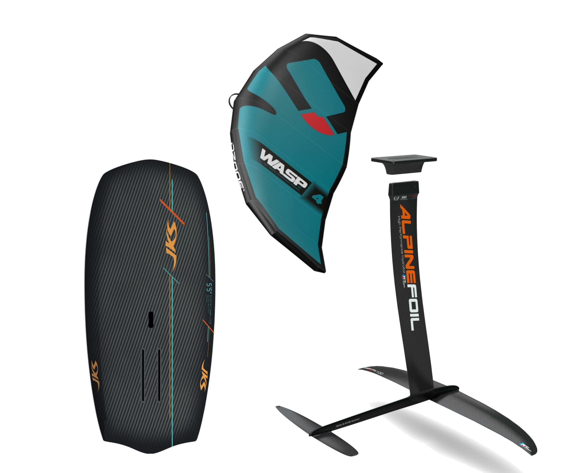 Pack wingfoil jks noire hawk carbon regatta 1100 ozone