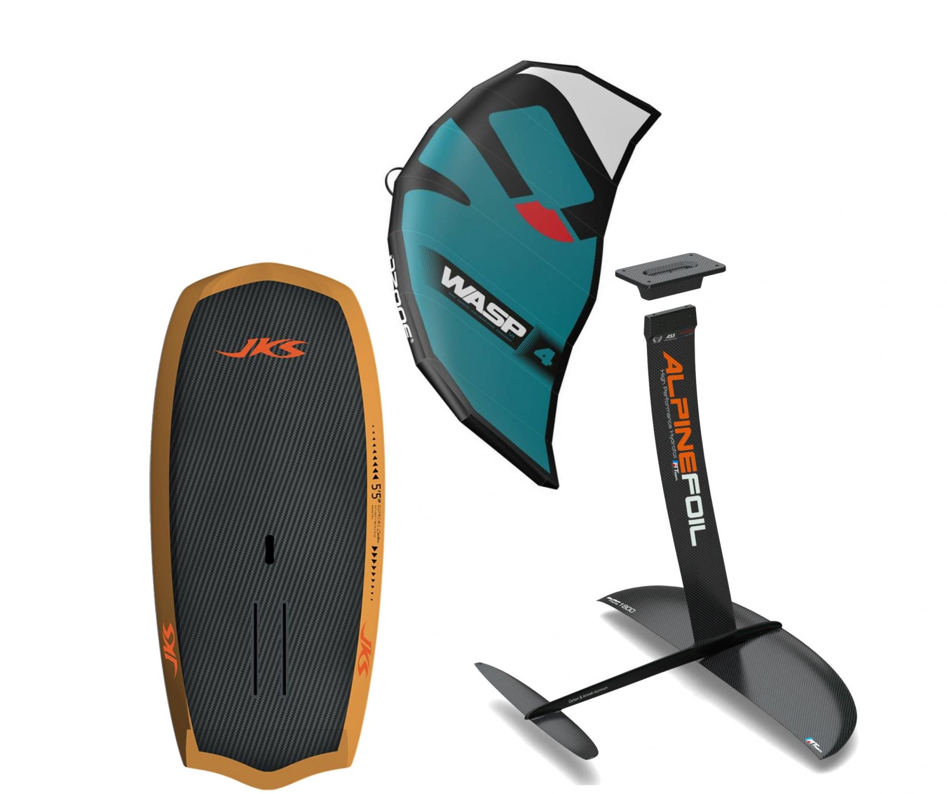 Pack wingfoil jks orange hawk carb0n 1800 ozone